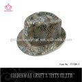 Günstige Fedora Hüte für Männer Pailletten Snakeskin Mode cool für Party